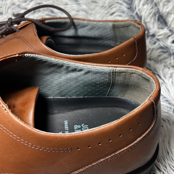 Johnston & Murphy Sz 13 Brown Leather Dress Shoes - Picture 12 of 13